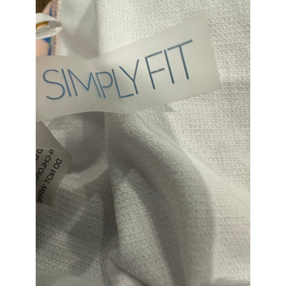 Women's Simply Fit Swimwear Tankini Set 2X Pink Blue Floral - Picture 5 of 6